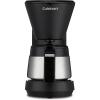imageCuisinart 5Cup Coffee Maker with Stainless Steel Carafe Coffee Machine with Removable Water Reservoir Charcoal Water Filter 30Minute Keep Warm and Brew Pause DCC5570NAS Stainless Steel