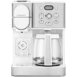 Cuisinart 12-Cup Coffee Maker, Single-Serve Brewer Glass Carafe, Automatic Hot & Iced Coffee Machine, Brew Strength Control and Brew Pause, SS-16, Stainless Steel(White)