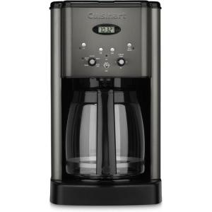 Cuisinart DCC-1200P1 Brew Central 12-Cup Programmable Coffeemaker Coffee Maker, Carafe, Brushed Chrome(Black Stainless Steel)