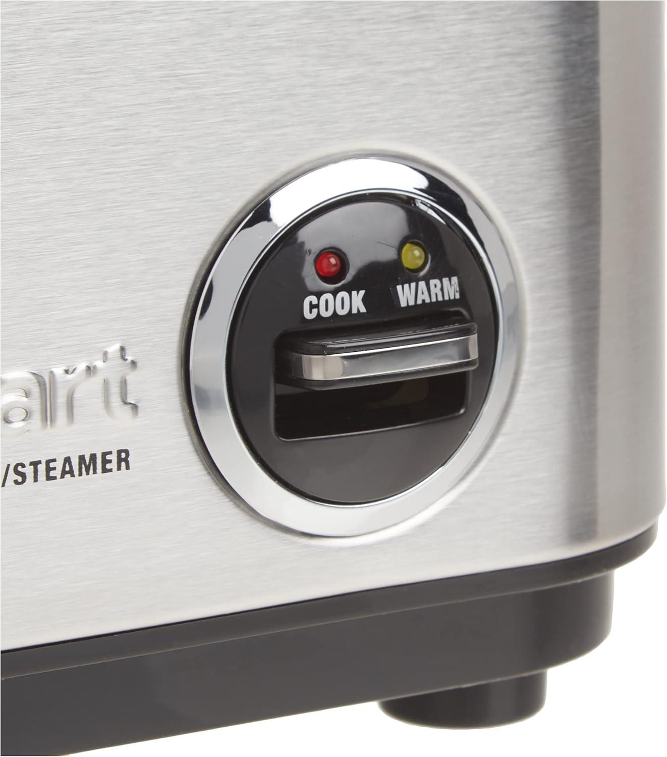 imageCuisinart CRC400P1 4 Cup Rice Cooker Stainless Steel Exterior4Cup