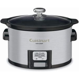 Cuisinart MSC-400 3-In-1 Cook Central 4-Quart Multi-Cooker: Slow Cooker, Brown/Saute, Steamer, Silver(3.5 Quarts)
