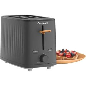 Cuisinart Soho™ Collection 2-Slice Toaster, 7 Toaster Setting, Defrost, Reheat, and Bagel Setting, Convenient Rear Cord Storage, Truffle, CPT-7TR(Black)