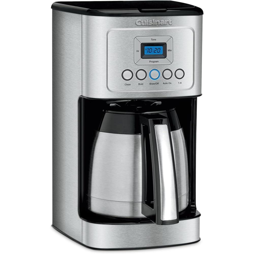 imageCuisinart 12Cup Coffee Maker Programmable PerfecTemp Thermal Carafe Coffee Machine with 14 Cup Setting Brew Strength Control and Brew Pause Stainless Steel DCC3400NAS SilverSilver