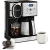 imageCuisinart Coffee Center 10Cup Thermal Carafe Drip Coffee Maker and SingleServe Brewer with Over Ice Function Fully Automatic Coffeemaker Compatible with SingleCup Pods BlackStainless SS21NAS