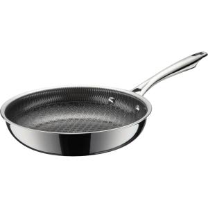 Cuisinart FusionElite+ Nonstick Tri-Ply Stainless Steel Skillet, 12″ Skillet Frying Pan with Helper, PURELYSEAR Ceramic Nonstick Technology, Scratch Proof, Cool Grip Handles, Dishwasher Safe(8-inch Skillet)