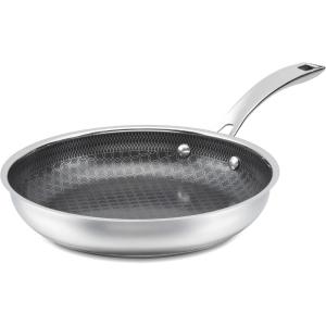 Cuisinart FusionPlus Nonstick Stainless Steel Cookware, 12-Inch Skillet with Helper Handle, PFAS-Free PURELYSEAR Ceramic Technology, Scratch Proof, Cool Grip Handles, Dishwasher Safe, FPS22-30H(10-inch Skillet)