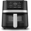 imageCuisinart Air Fryer 26Quart Compact Basket Fryer with 3 Cooking Functions to Air Fry Roast and Bake 3 Airfryer Presets DishwasherSafe Parts AIR80 Stainless Steel amp Black26 Qt Window