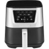 imageCuisinart Air Fryer Large 6Quart Basket with 4 Cooking Functions to Air Fry Bake Roast and Keep Warm 3 Presets PFASFree DishwasherSafe Parts AIR180 Black amp Stainless Steel