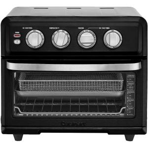 Cuisinart Air Fryer Toaster Oven with Grill, 1800W 8-1 Air Fryer Oven with Bake, Convection Bake, Grill, Broil and Warm Options, Large Capacity, 60-Minute Timer, TOA-70BKS, Black SS(Matte Black)