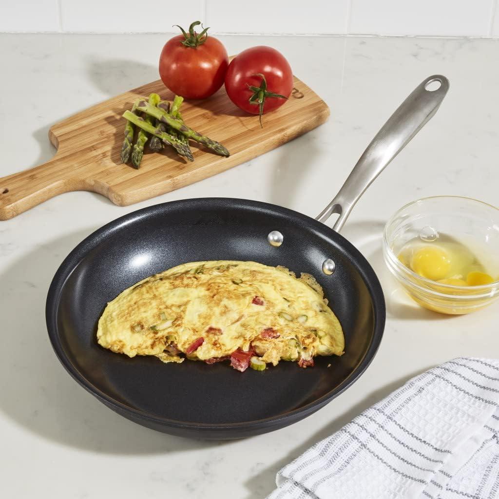 imageCuisinart GG10 Hard Anodized 10Piece Set GreenGourmet Black10Inch