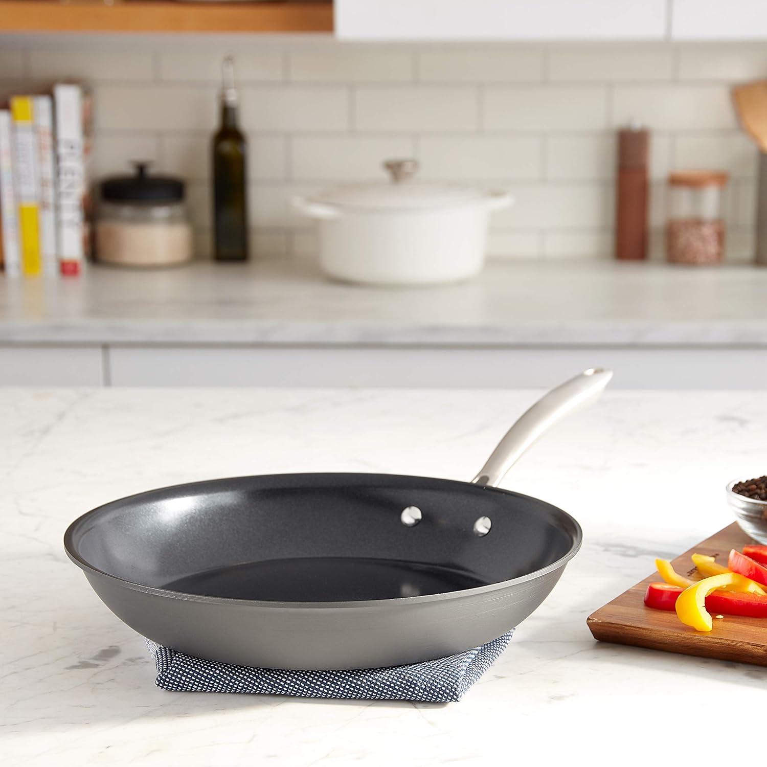 imageCuisinart GG10 Hard Anodized 10Piece Set GreenGourmet Black12Inch