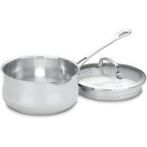 Cuisinart 419-14 Contour Stainless 1-Quart Saucepan with Cover(Stainless Steel)