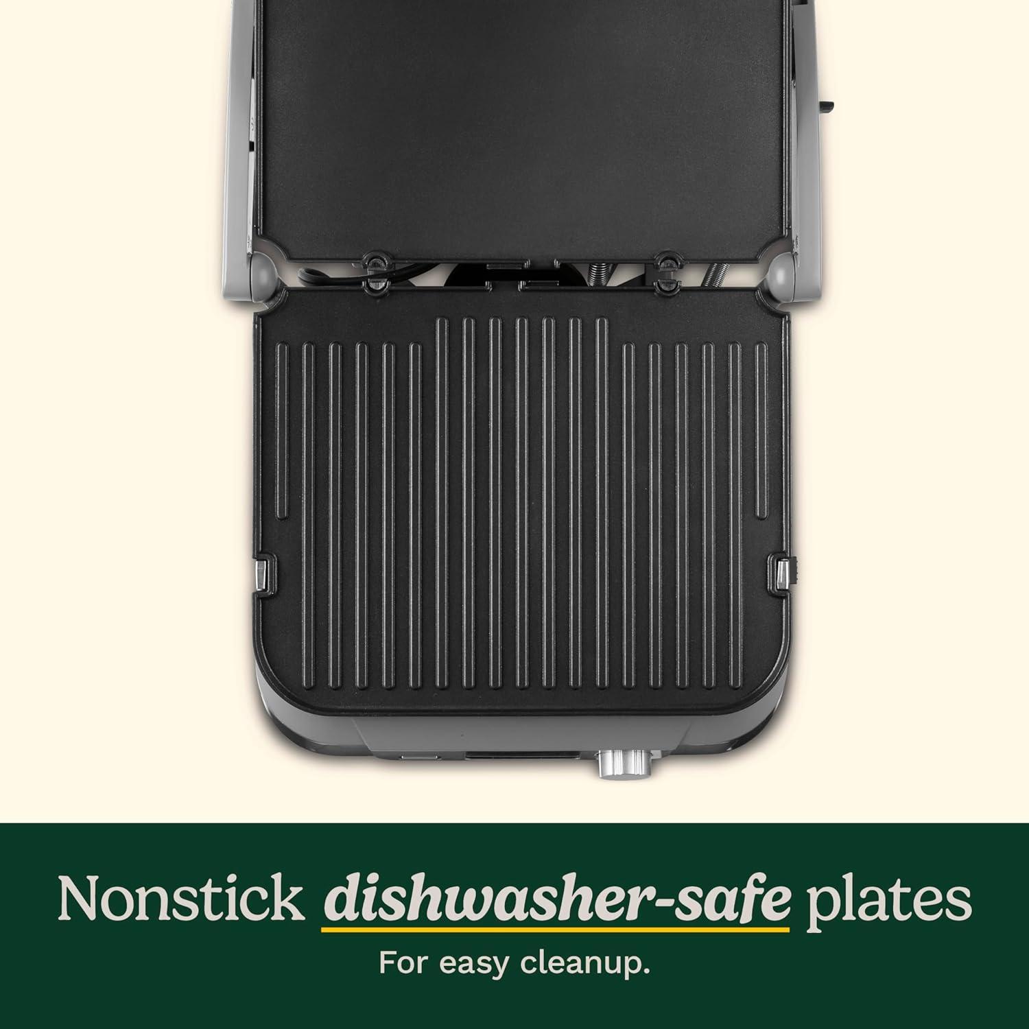 imageCuisinart GR11 Griddler 3in1 Grill and Panini Press SilverDigital Griddler