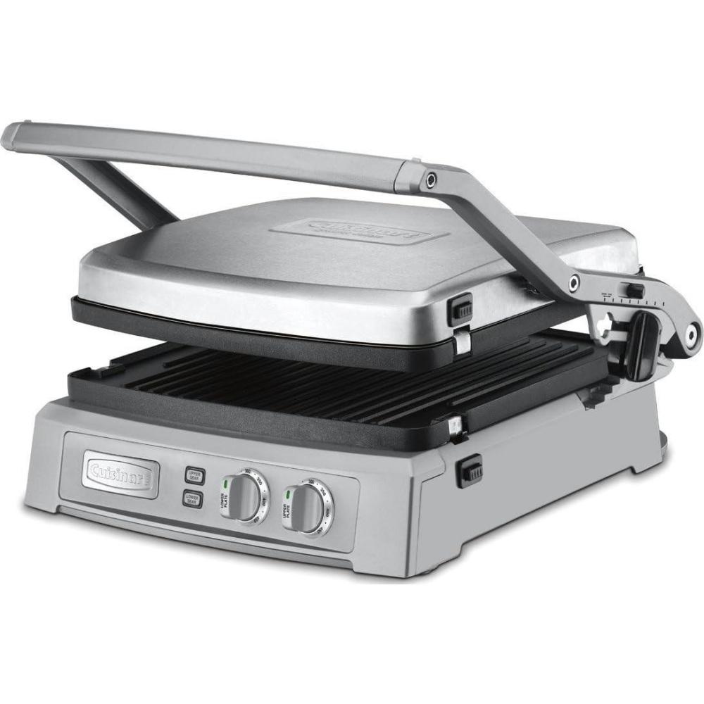 imageCuisinart GR11 Griddler 3in1 Grill and Panini Press SilverDeluxe Griddler