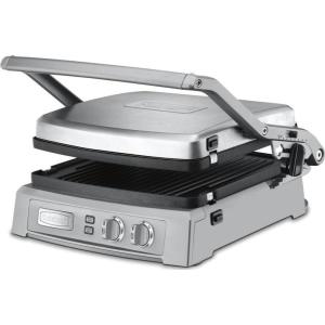 Cuisinart GR-11 Griddler 3-in-1 Grill and Panini Press, Silver(Deluxe Griddler)