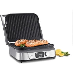 Cuisinart GR-11 Griddler 3-in-1 Grill and Panini Press, Silver(Digital Griddler)