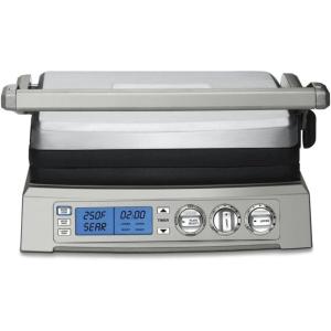 Cuisinart GR-11 Griddler 3-in-1 Grill and Panini Press, Silver(Elite)