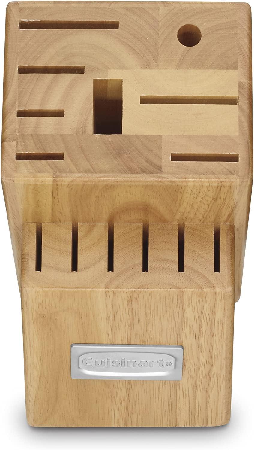 imageCUISINART Block Knife Set 15pc Cutlery Knife Set with Steel Blades for Precise Cutting Lightweight Stainless Steel Durable amp Dishwasher Safe C99SS15PStainless Steel