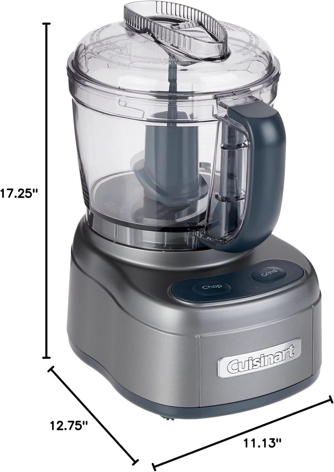 imageCuisinart ECH4GM Elemental Chopper Grinder Gun Metal4Cup