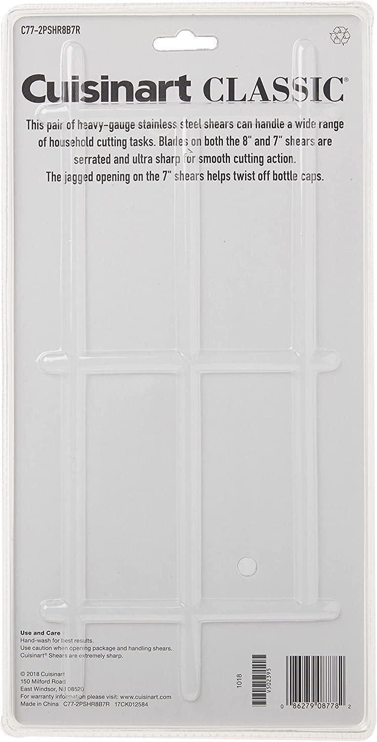 imageCuisinart Shears 8 Inch Kitchen Scissors Black7Inch and 8Inch