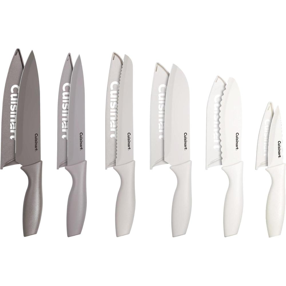 imageCuisinart C550112PCKS Collection 12Piece Knife Multicolor AdvantageCutlerySet MulticoloredAlmond Mocha