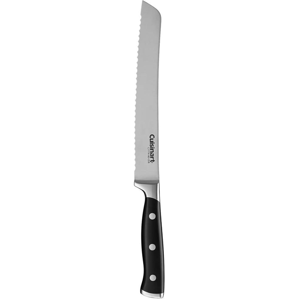 imageCuisinart C77TR9SHP Triple Rivet Collection Steel Knife Sharpener 9Inch Black8 Bread Knife