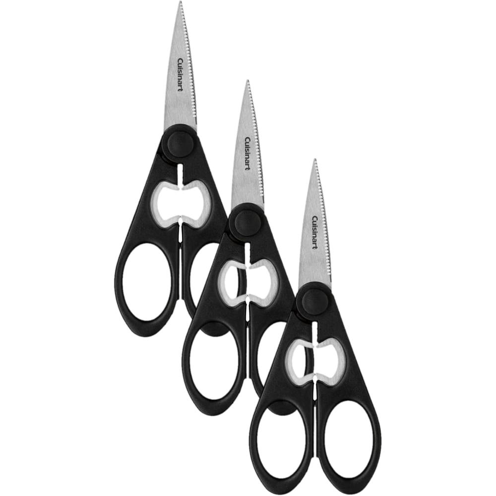 imageCuisinart Shears 8 Inch Kitchen Scissors Black8Inch Pack of 3