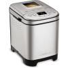 imageCuisinart Bread Maker Machine Stainless Steel Automatic Bread Machine with 12 Menu Options 3 Loaf Sizes up to 2 Lb 3 Crust Colors Removable Nonstick Baking Pan amp Kneading Paddle CBK110NAS