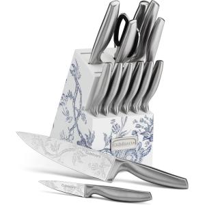 Cuisinart 15pc Caskata Collection™ Stainless Steel Hollow Handle Cutlery Block Set, C77SS-15PKCA