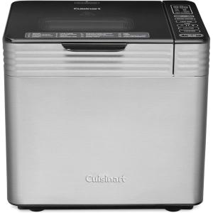 Cuisinart Bread Maker Machine, Stainless Steel Convection Bread Machine with 16 Menu Options, 3 Loaf Sizes Up to 2 Lb., 3 Crust Colors, Includes Measuring Cup, Spoon & Kneading Hook, CBK-210(Convection)
