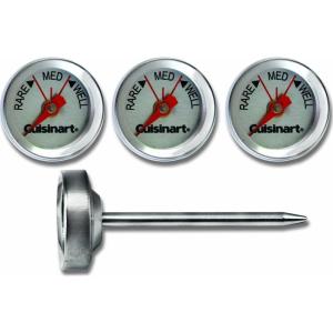 Cuisinart CSG-603 Outdoor Grilling Steak Thermometers (Set of 4) , Stainless Steel