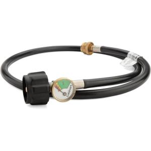 Cuisinart QG-012B LP Adapter Hose, 4 feet, Black(Adapter Hose with Tank Gauge  4-Foot)