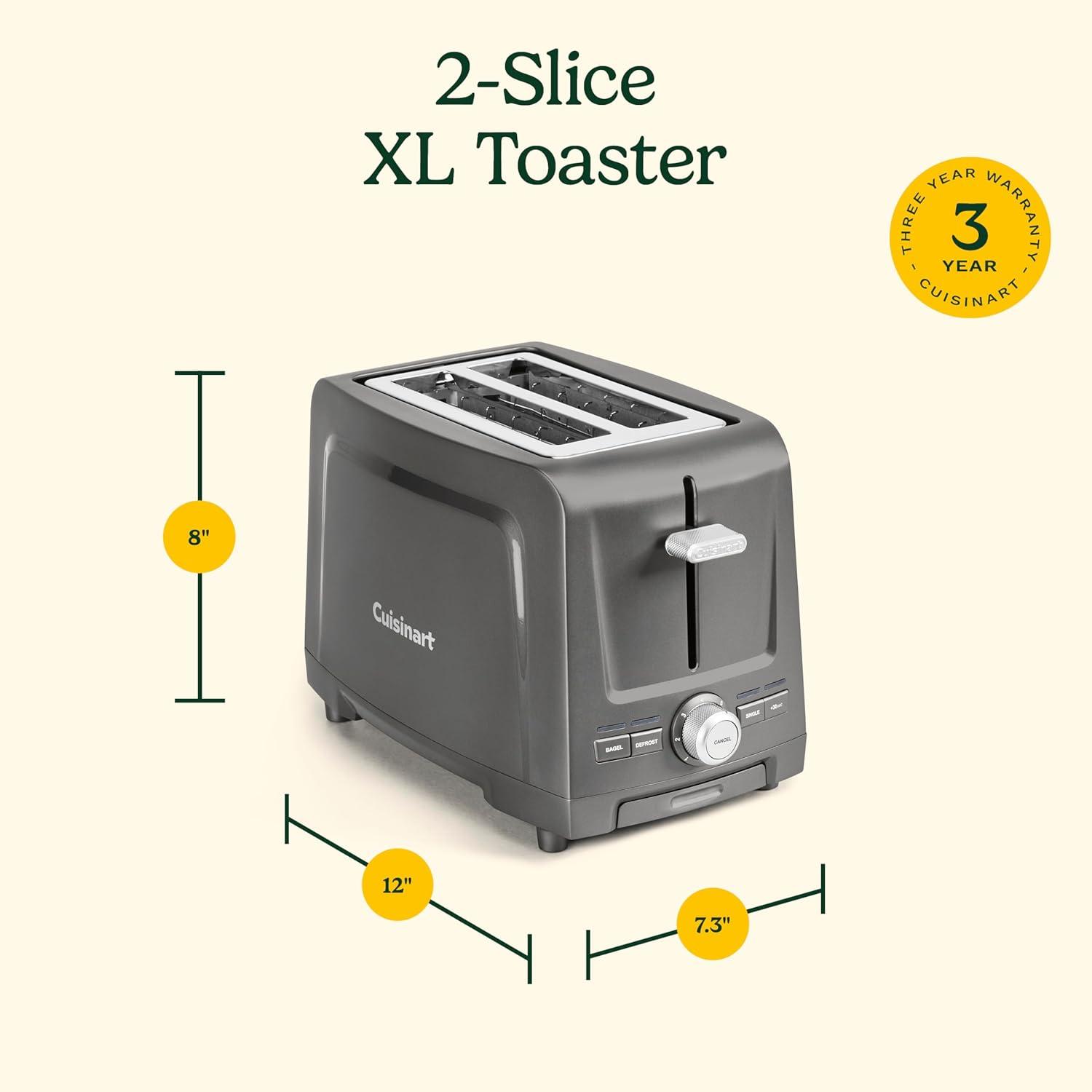imageCuisinart 2Slice XL Slot Toaster Stone CPT1200Stone