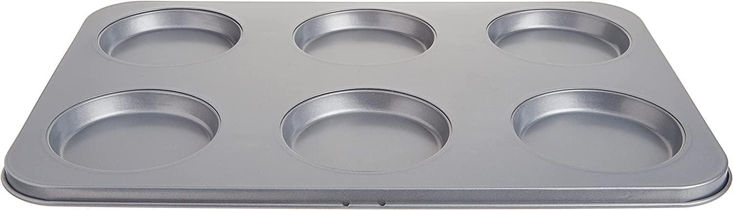 imageCuisinart Chefs Classic Nonstick Bakeware 6Cup Jumbo Muffin Pan SilverMuffin Top Pan