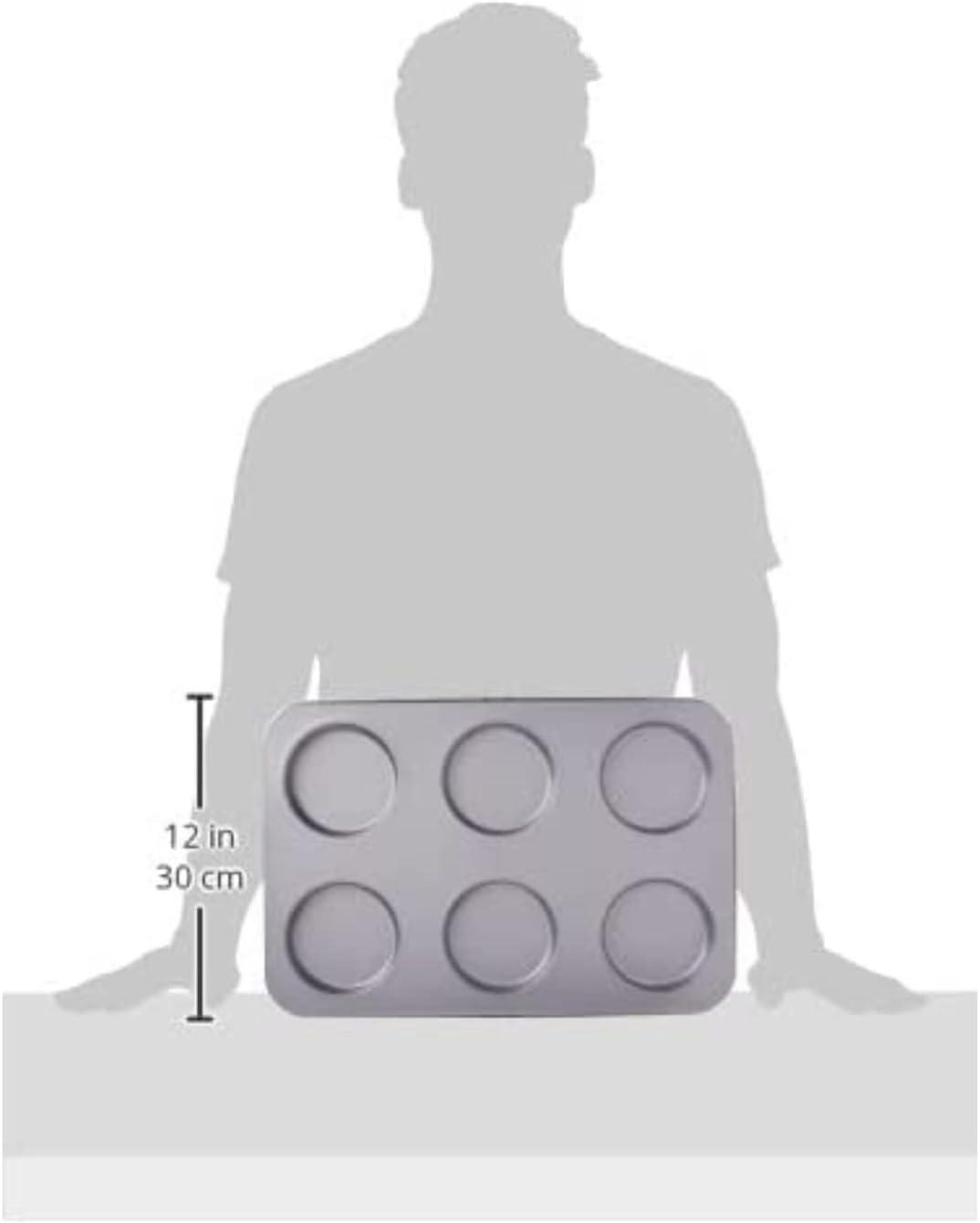 imageCuisinart Chefs Classic Nonstick Bakeware 6Cup Jumbo Muffin Pan SilverMuffin Top Pan