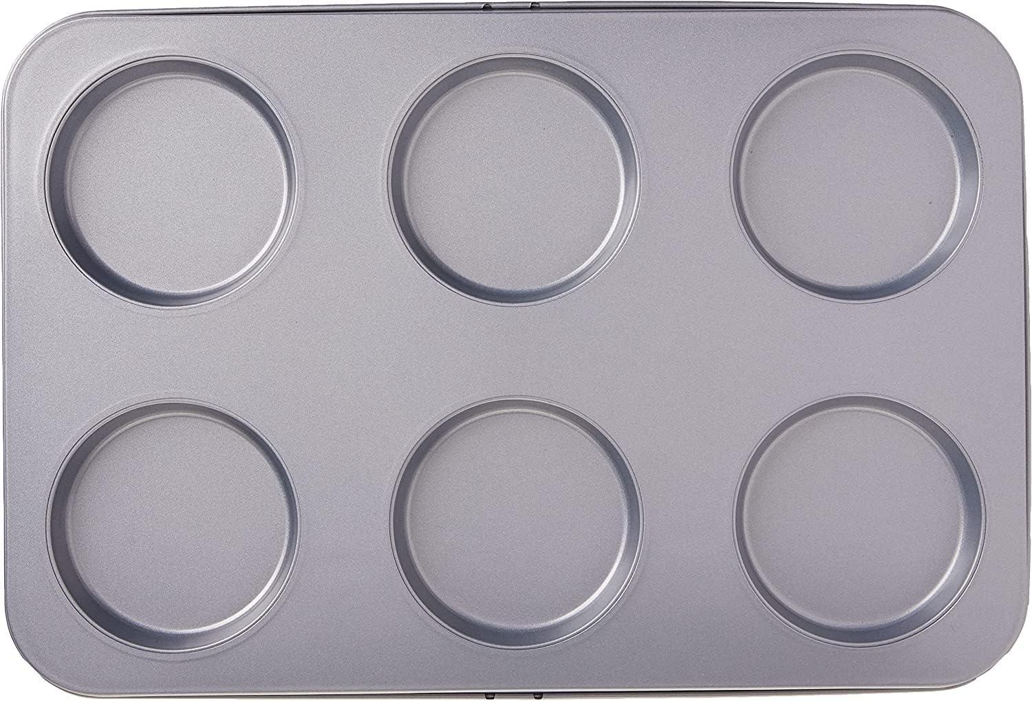 imageCuisinart Chefs Classic Nonstick Bakeware 6Cup Jumbo Muffin Pan SilverMuffin Top Pan