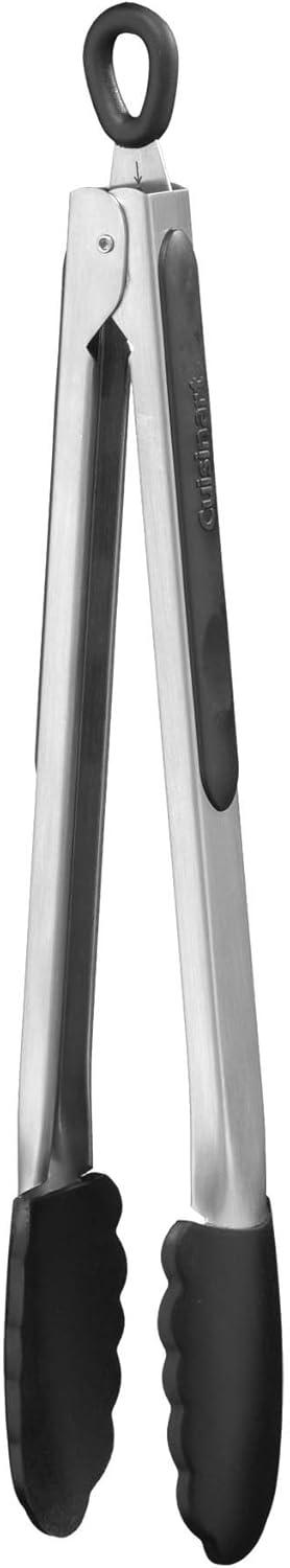 imageCuisinart SiliconeTipped 9Inch TongsBlackBlack