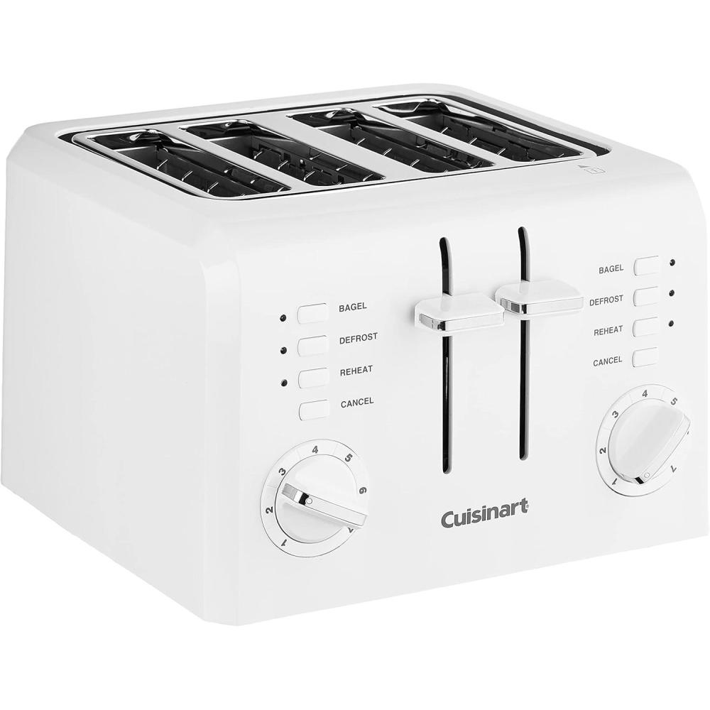 imageCuisinart 4Slice Compact Plastic Toaster Black CPT142BKP1White