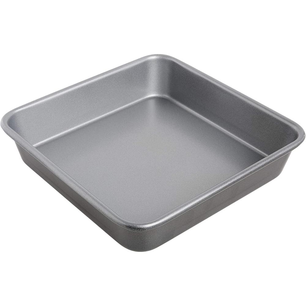 imageCuisinart 9Inch Chefs Classic Nonstick Bakeware Square Cake Pan Silver9Inch