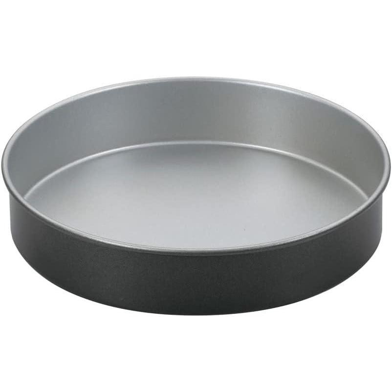 imageCuisinart 9Inch Round Cake Pan Chefs Classic Nonstick Bakeware Silver AMB9RCK1 Count Pack of 1
