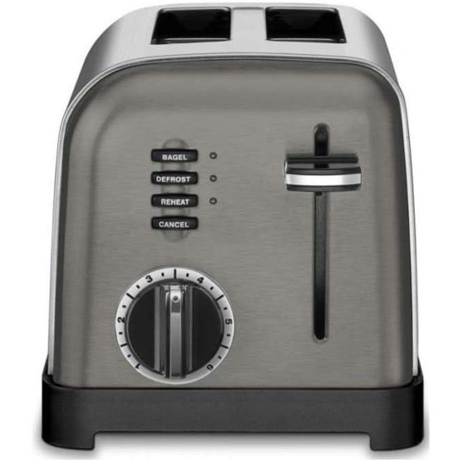 imageCuisinart CPT160BKS 2Slice Metal Classic Toaster Stainless SteelBlack