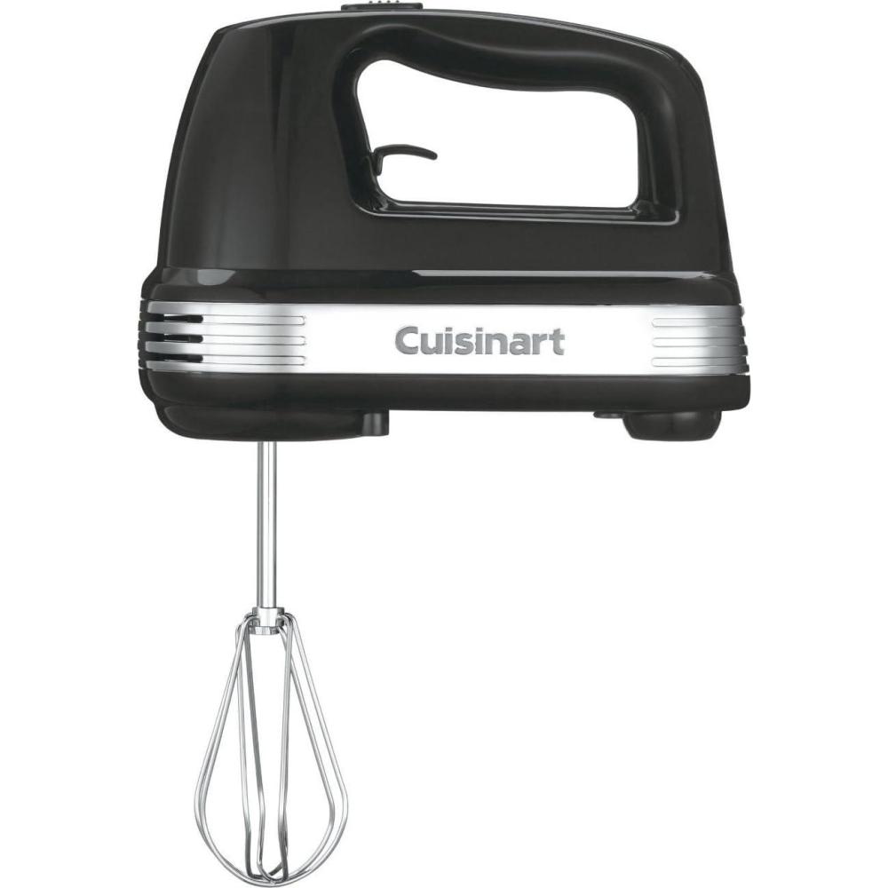 imageCuisinart Power Advantage 5Speed Hand Mixer 220WMotor Hand Blender Electric Mixer with 5 Speed Settings ExtraLong DishwasherSafe Beaters 60Inch Swivel Cord HM50BK BlackBlack