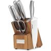 imageCuisinart 7 Pc Stainless Steel Essentials Cutlery Block Set with Built in Sharpener