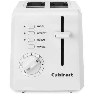 Cuisinart 2-Slice Toaster, Compact, White, CPT-122(White)