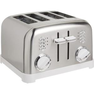 Cuisinart CPT-180WP1 4-Slice Metal Classic Toaster, White/Stainless Steel(White)