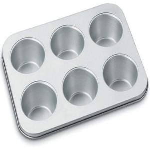 Cuisinart Chef’s Classic Nonstick Bakeware 6-Cup Jumbo Muffin Pan, Silver(Jumbo Muffin Pan)