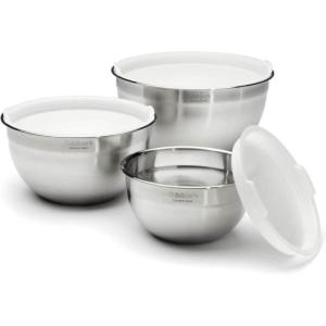 Cuisinart Mixing Bowl Set, Stainless Steel, 3-Piece, CTG-00-SMB(Stainless Steel)