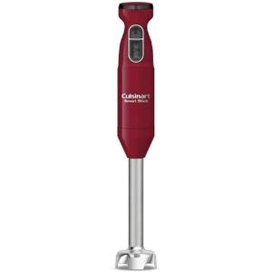 Cuisinart Smart Stick Two-Speed Hand Blender, Powerful Immersion Blender with 300-Watt Motor Blends Shakes, Smoothies, Puree, Baby Food, Soups & Sauces, CSB-175P1, White(Red)