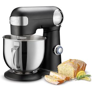 Cuisinart Stand Mixer, 12 Speed, 5.5 Quart Stainless Steel Bowl, Chef’s Whisk, Mixing Paddle, Dough Hook, Splash Guard w/ Pour Spout, Robin’s Egg, SM-50TQ(Poppy Seed)