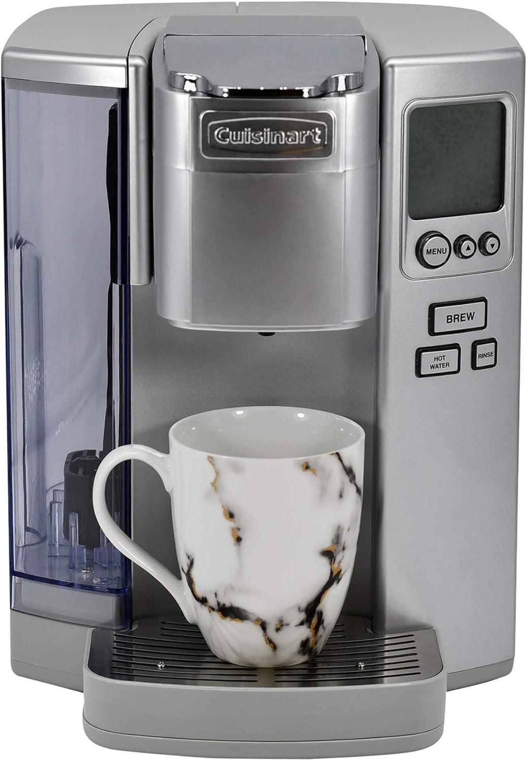 imageCuisinart Coffee Maker Single Serve 72Ounce Reservoir Pod Coffee Machine Programmable Brewing amp Hot Water Dispenser 3 CupSize Settings Stainless Steel SS10P1 SilverCool Grey